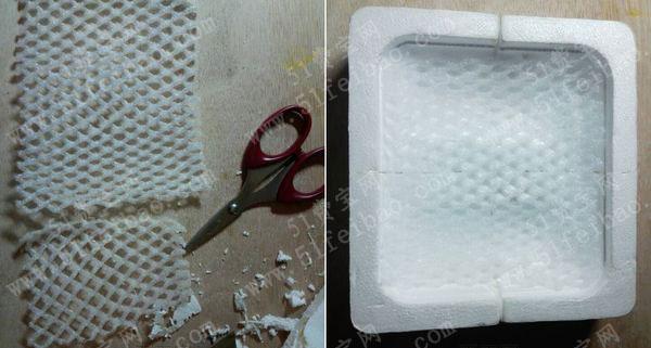 塑料泡沫废物利用做防积水肥皂盒